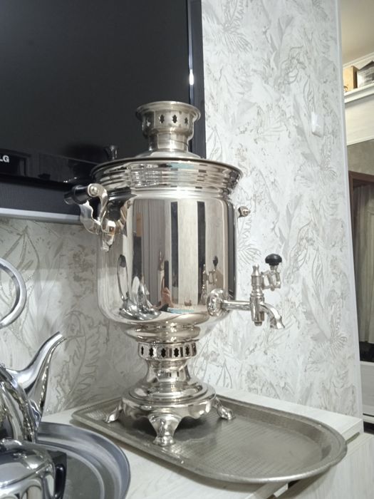 Тульский угольный жаровой советский дровяной самовар на дровах