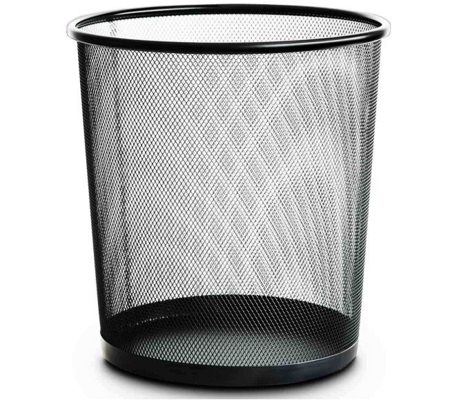 Металлическая,сеточная урна для офиса