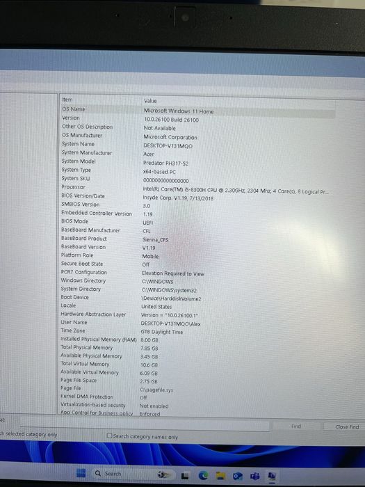 Laptop Acer Predator Helios 300 PH317-52