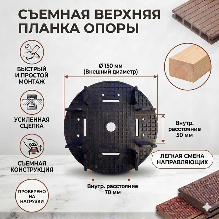 Опоры для лаг и террасной доски