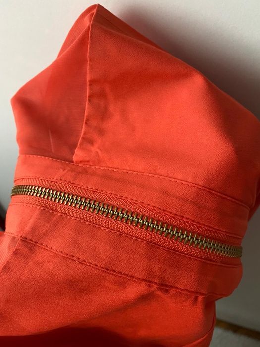 Rochie midi eleganta rosu coral portocaliu marimea 16 UK XL ASOS