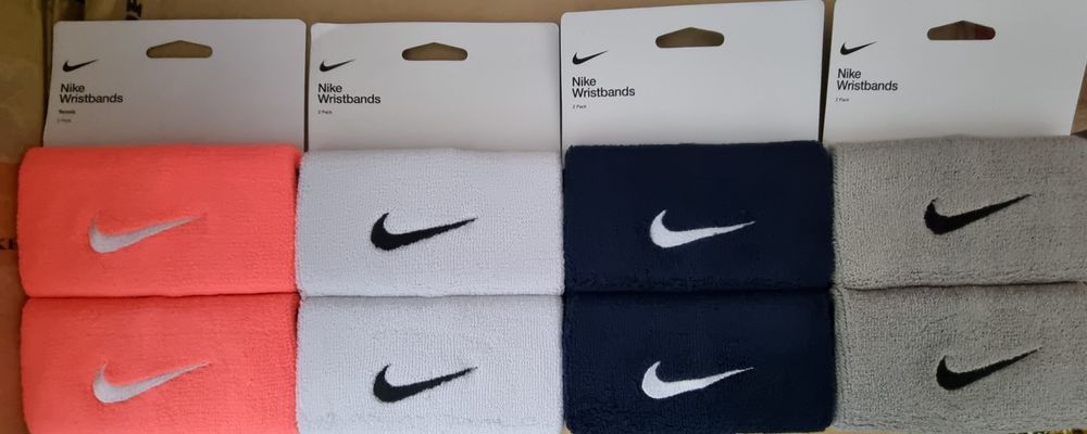 Nike DoubleWide Swoosh Wristband - Mansete tenis