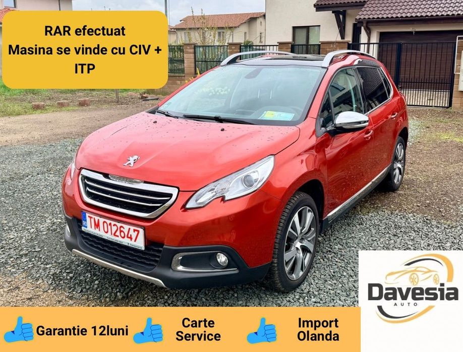 Peugeot 2008 Panoramic, RAR efactuat, carte service, stare foarte buna