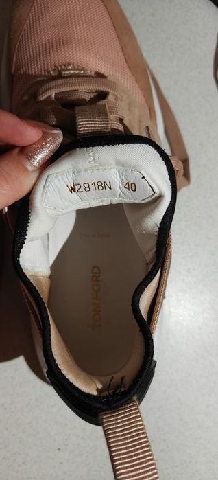 Sneakers Tom Ford originali luxury nr 40 cu cutie și saci protecție