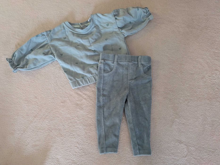 Лот дрешки за момиченце Okaidi 12 м. (74 cm по тяхната номерация)