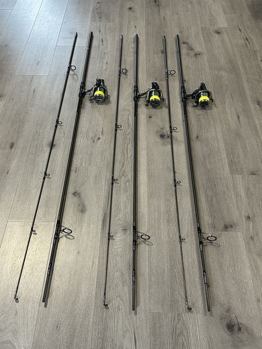 Set Caperlan Xtrem 500, 3 lansete cu mulinete si husa 3 compartimente