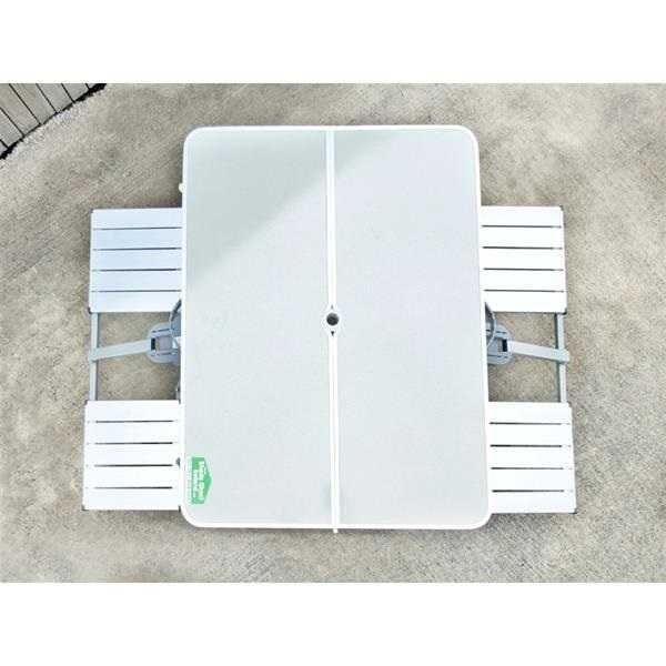 ПРОМО!! Сгъваема маса и столове, за 4 души, За пикник и къмпинг, Алуминиева