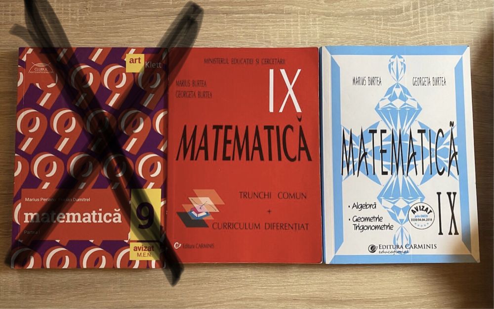 Culegere matematica-clasa 9, a IX, Editura ,Carmitis,Marius,Georgeta BURTEA