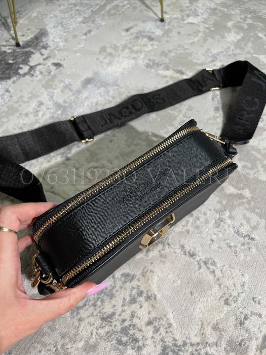 Geanta Marc Jacobs - Snapshot Negru/logo auriu