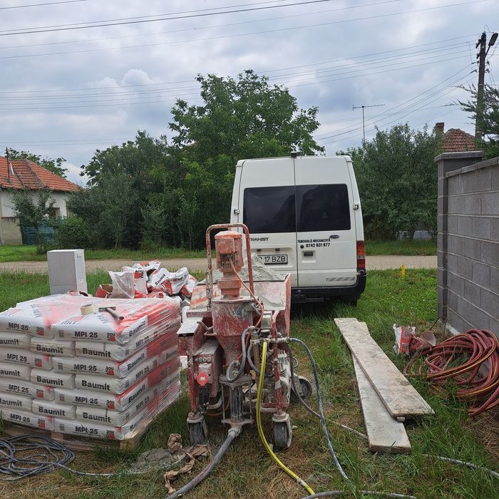 Tencuiala mecanizata , finisari interior si exterior