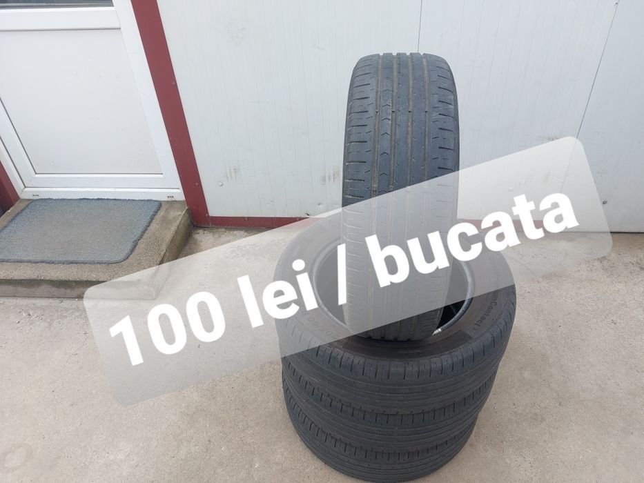 100 lei bucata! Set anvelope de vara 205 60 r16 Continental