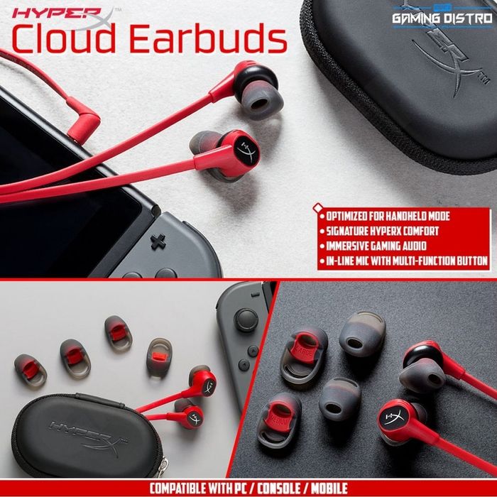Hyperx сloud earbuds Оригинал Игровые Проводные Наушники