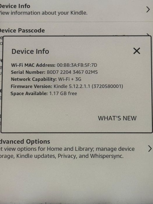 E-book reader Kindle Paperwhite Wi-Fi + 3G