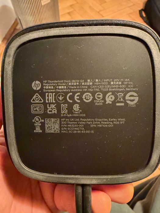 HP G4 Thunderbolt docking station