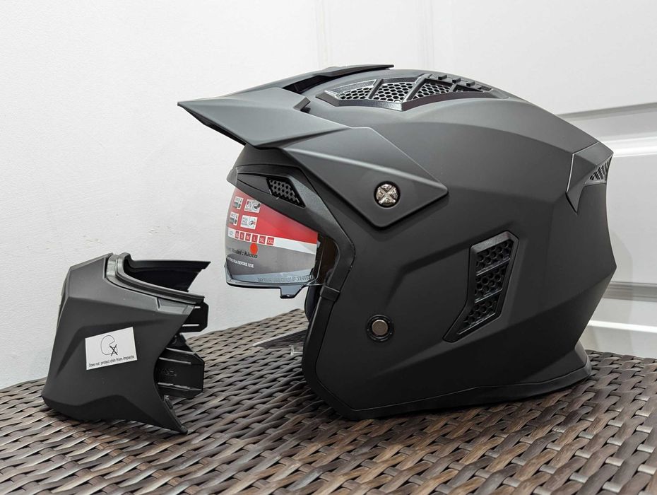 Casca moto scooter /cross Vinz, marime L - open/full face