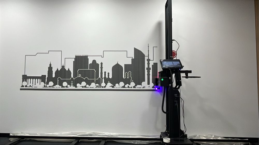 Печать лого и рисунков настенным принтером