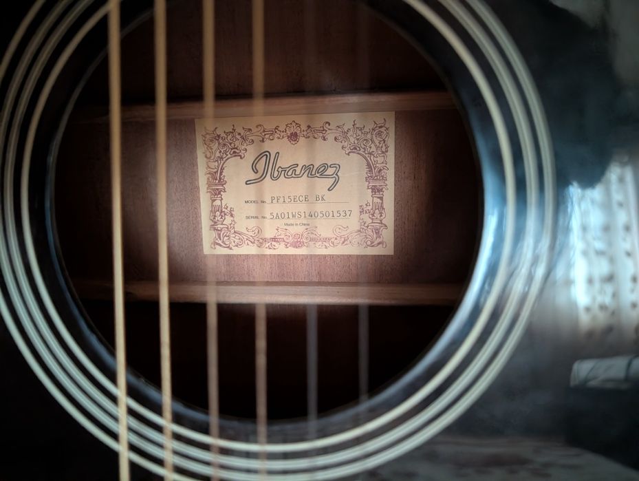 Ibanez-pf15ece-bk nou,