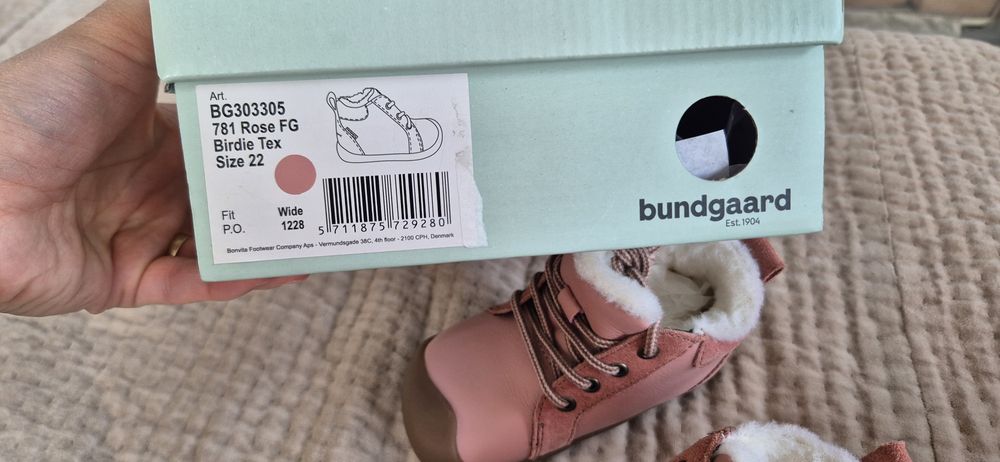 Ghete de iarnă Bundgaard Birdie Tex Rose, mărimea 22