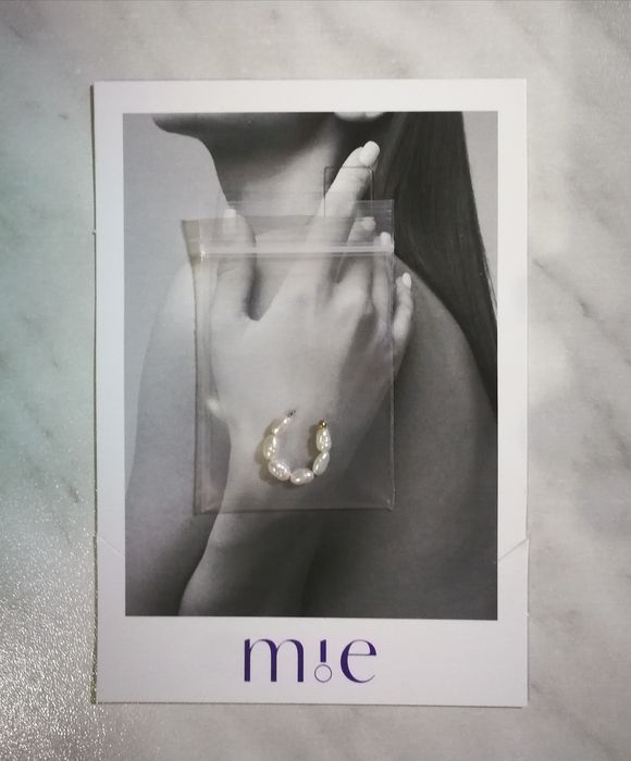 Серьга кафф с натуральным жемчугом