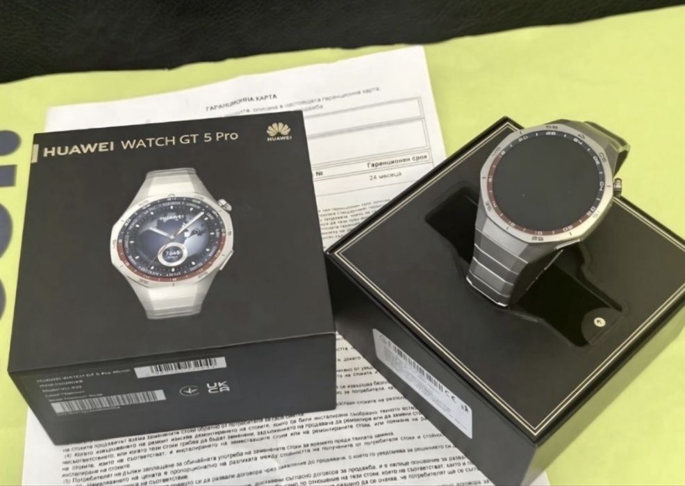 *** 46mm Huawei Watch GT 5 Pro Yettel Гаранция 2026 Titanium GT5