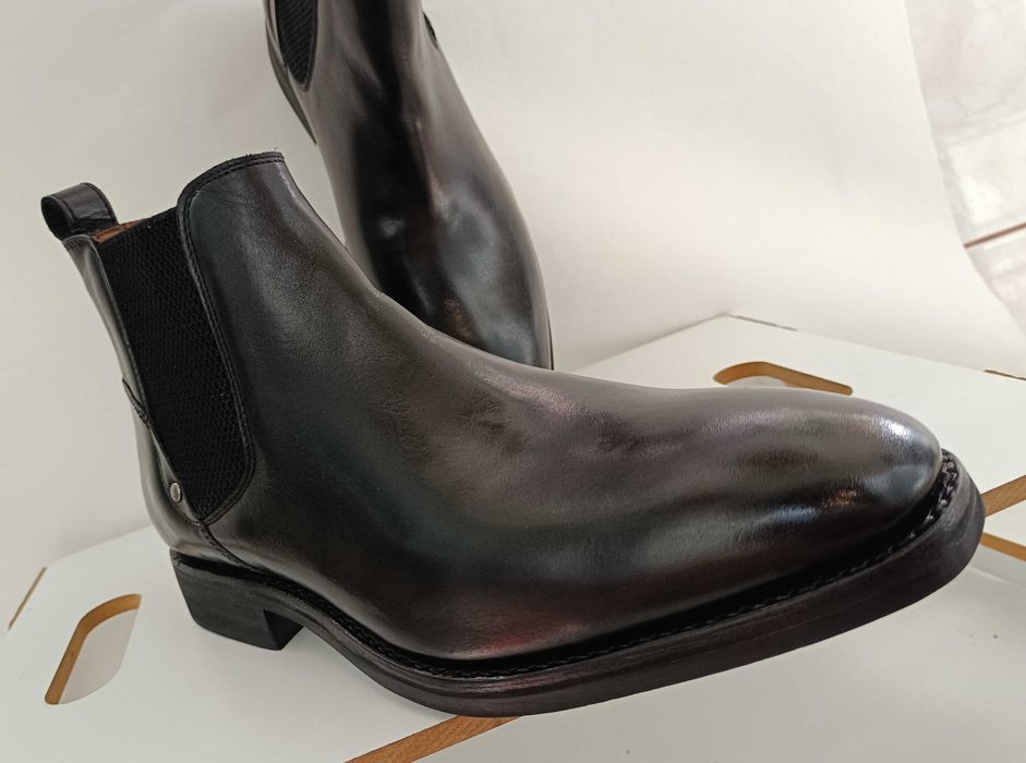 Ghete chelsea 43 44 45 premium plain toe Senator piele naturala NOI