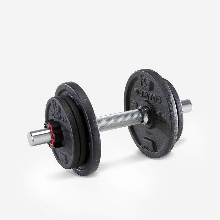 Set ganteră bodybuilding 10 kg cu disc de - produs resigilat Decathlon