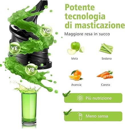 ПромоЦена!Бавна Сокоизстисквачка AOBOSI за студено песоване