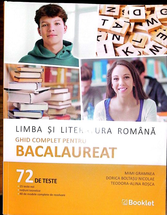 Ghid complet pentru Bacalaureat Limba Romana 72 teste Booklet