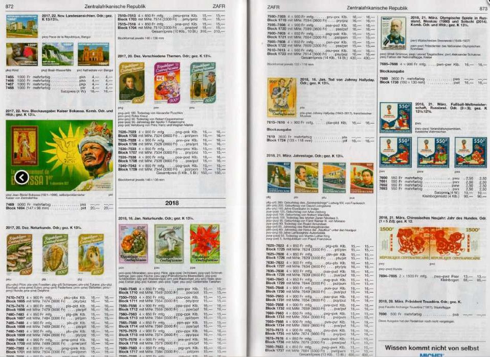 6 Каталога  "МИХЕЛ"(Michel)2019/2022 г. Африка на DVD