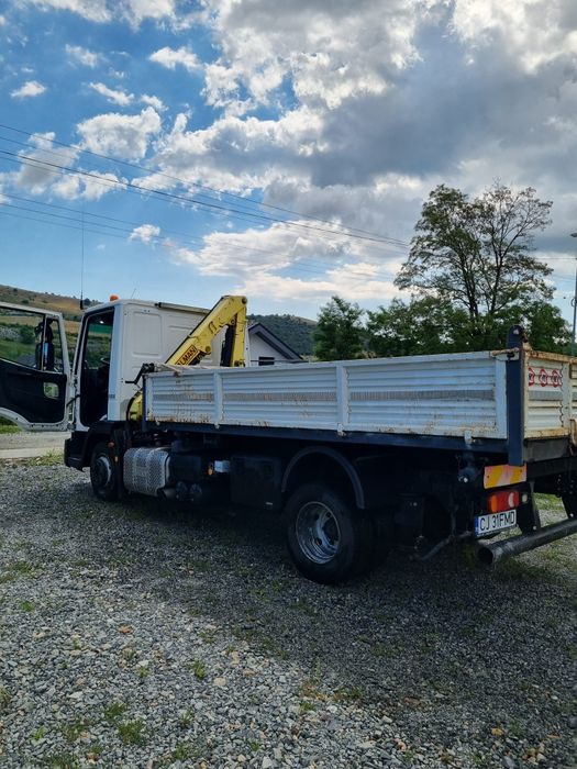 Vând iveco 75e21 basculabil cu macara