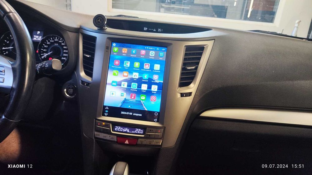 Subaru Outback Legacy 2009-2014 вертикална андроид навигация, 9599