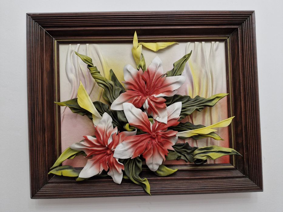 Картина ручная работа. КОЖА