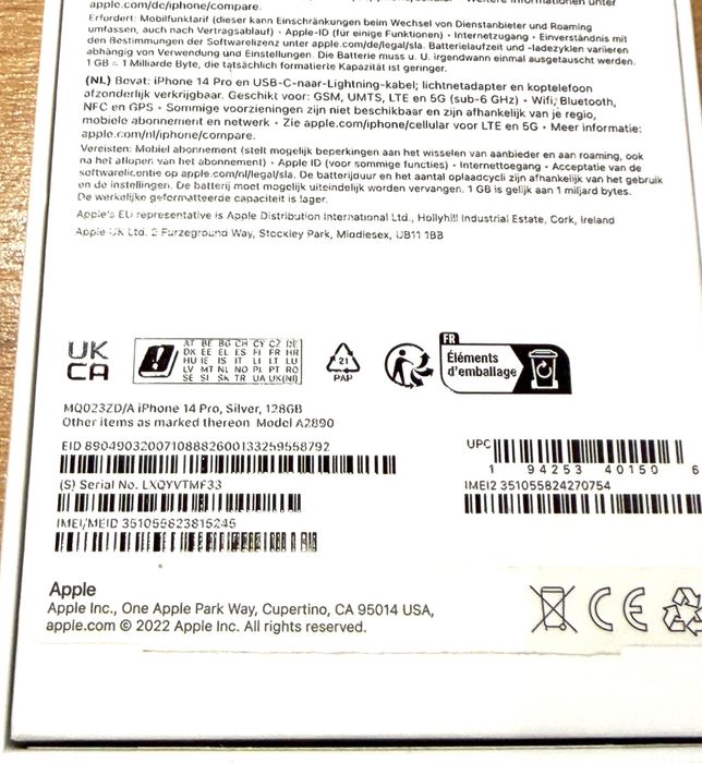 Apple IPhone 14 Pro 64GB + Подарък КАТО НОВ