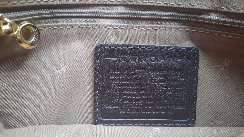 Сумка  TERGAN из натуральной кожи .