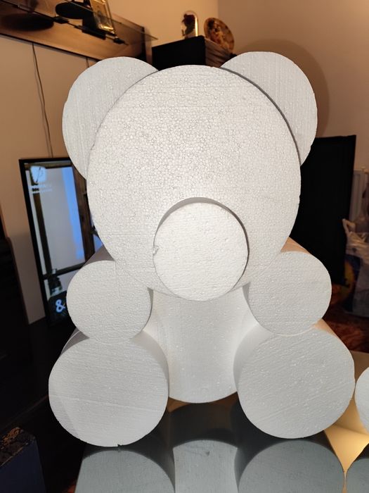 Urs polistiren/ursuleți 60 și 50 cm.