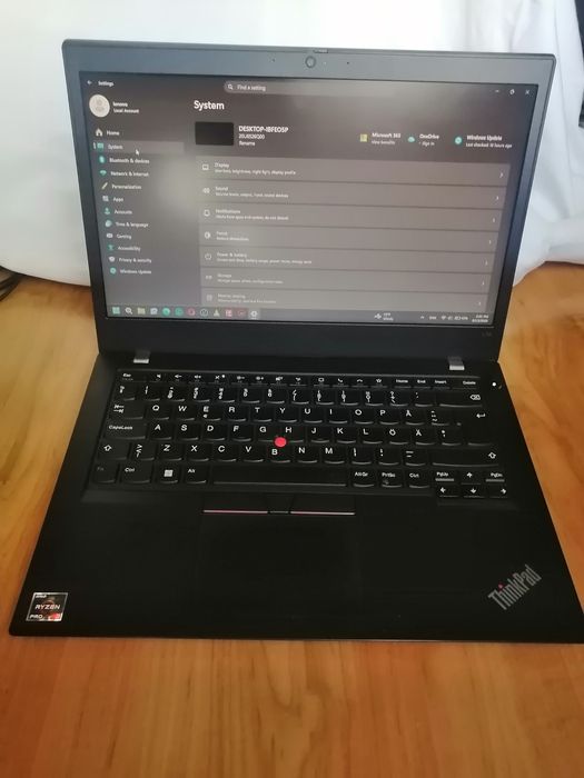 Lenovo ThinkPad L14 G1 | Ryzen 3 PRO 4450U / 8GB / 256GB SSD