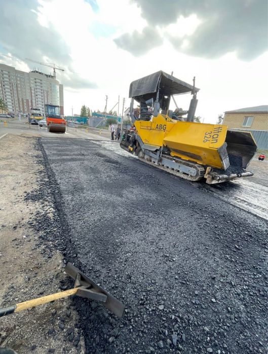 Асфальтирование .Укладка асфальта.