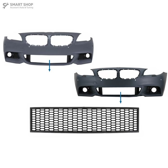 Grila central inferioara compatibila cu BMW Seria 5 F10 F11 M-Tech (20