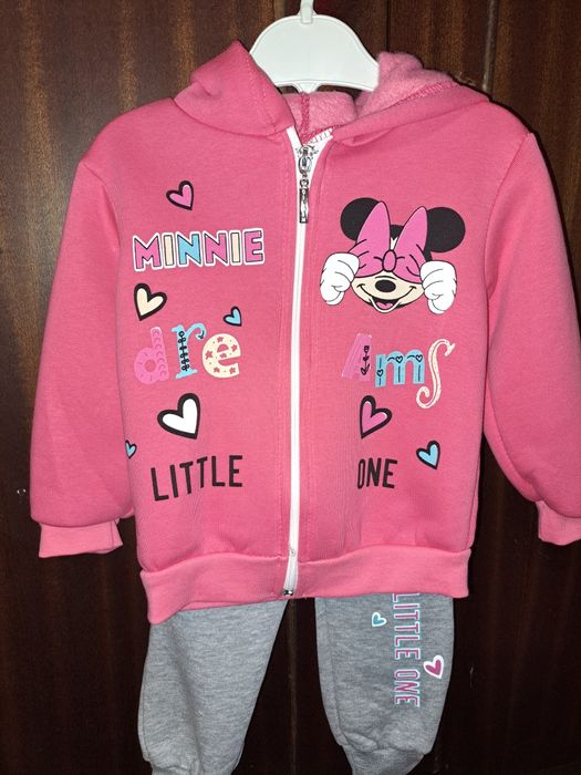 Детски ватиран зимен комплект Minnie  за бебе момиче 80см
