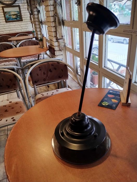 Продава черен, абажур, полилей