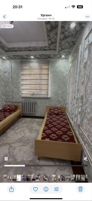 Урганч шахрида квартира ижарага берилади