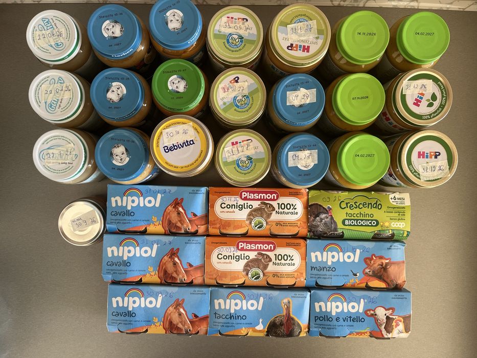 Бебешки пюрета различни видиве