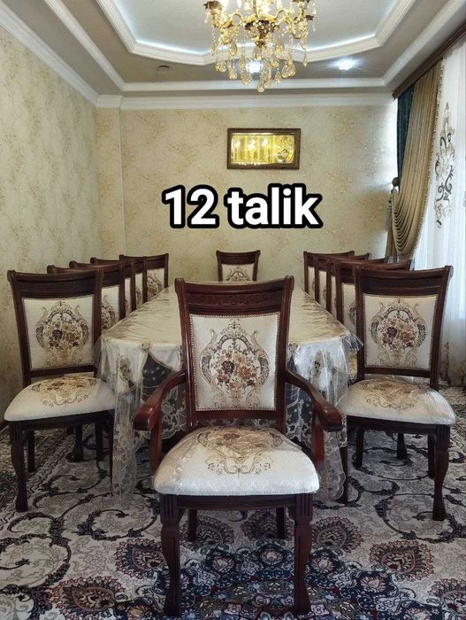 Стол стул 12талик сифатли