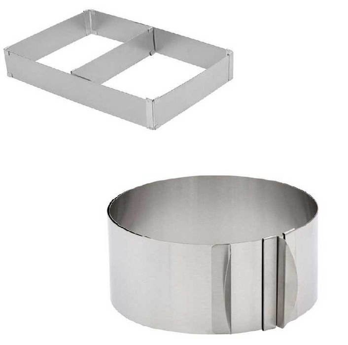 Форма за сладкиши Mercado Trade, Регулируема, Различни модели, Сив