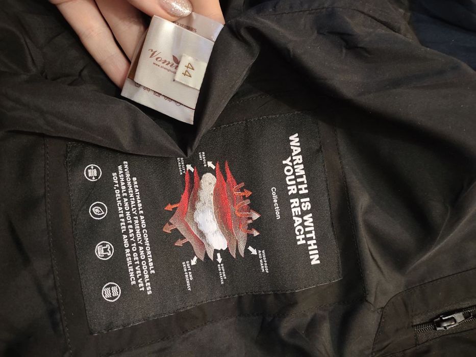 Новый зимний пуховик средней длины