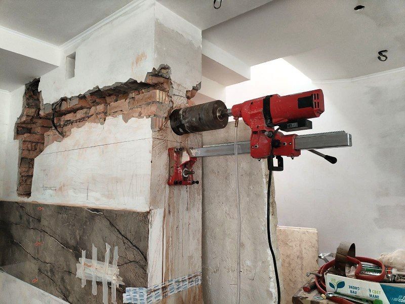 Алмазное бурение,алмазное сверление отверстий