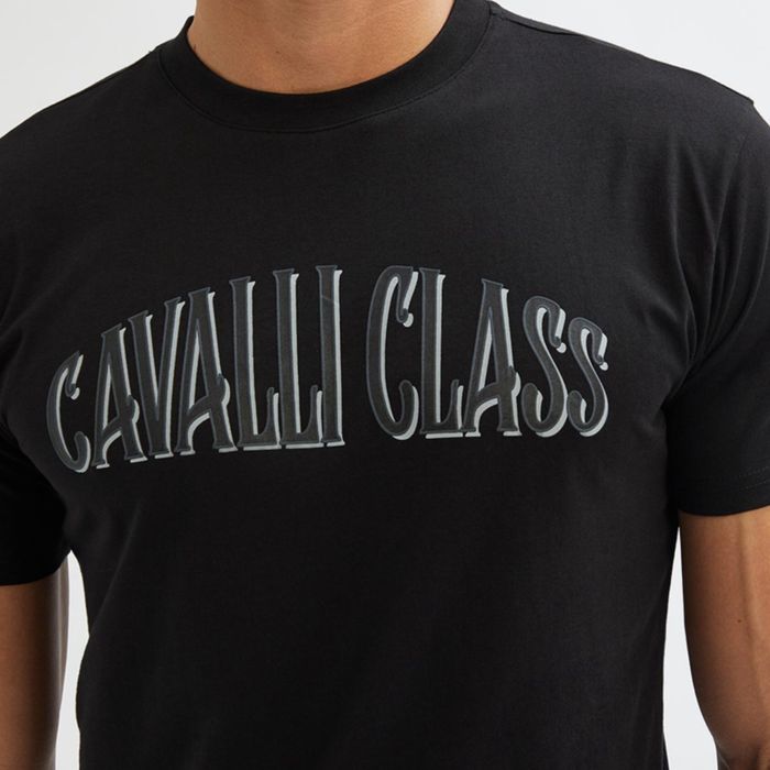 Оригинална мъжка тениска Cavalli Class QXT60I-JD060_NERO