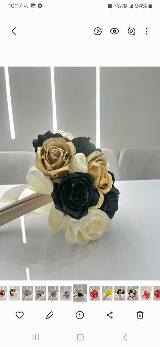 Уникални букети от сатенени рози за вашия специален повод