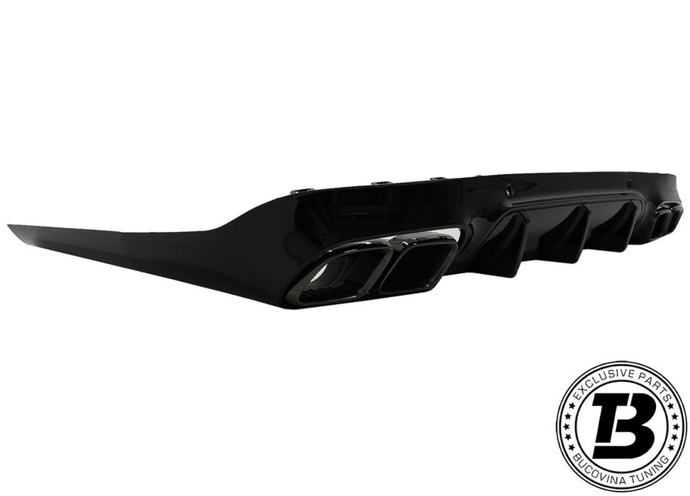 Difuzor Bara Spate cu Ornamente compatibil cu Mercedes CLS C257 63S Design