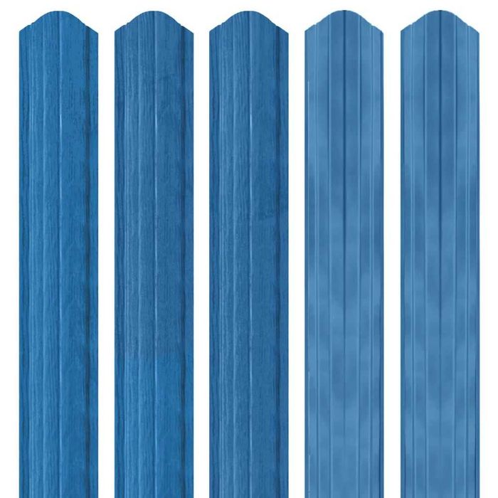 Șipcă metalică 2,5D Ronin 0,45 mm x 10 cm Gentian blue (RAL 5010) vopsită pe ambele părți 2 m